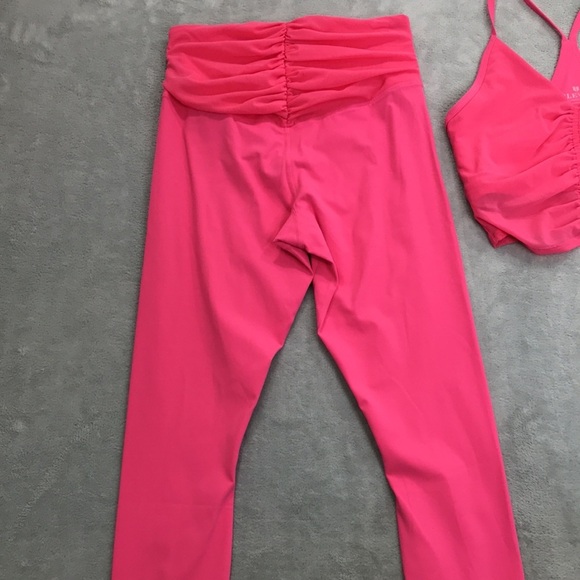 Eleven by Venus Williams  Rebel Leggings and Midi Tank Pink Size S New - Picture 7 of 13